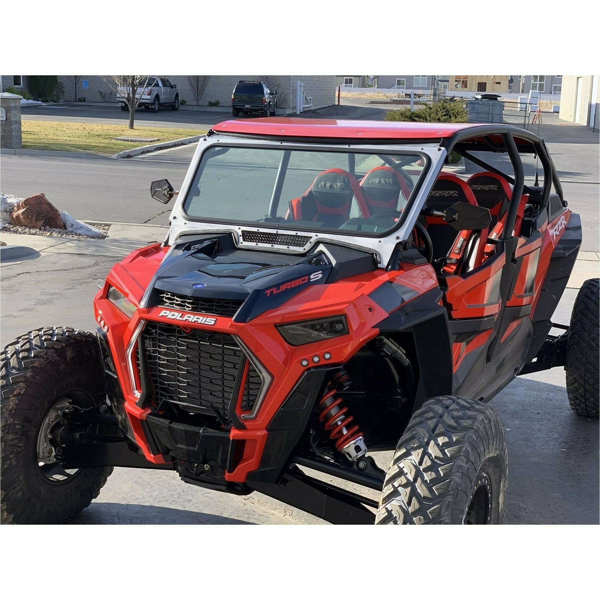 Moto Armor, Polaris RZR Glass Windshield for Vent Racing Roll Cage