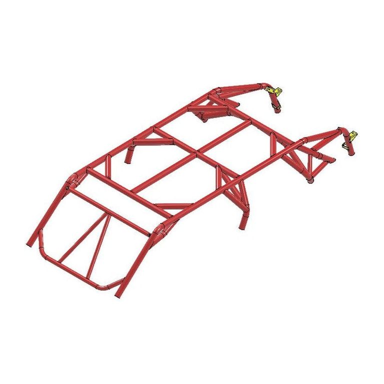 Houser Racing, Polaris RZR Pro R (4-Seater) RivTab DIY (Weld Yourself) Roll Cage Kit