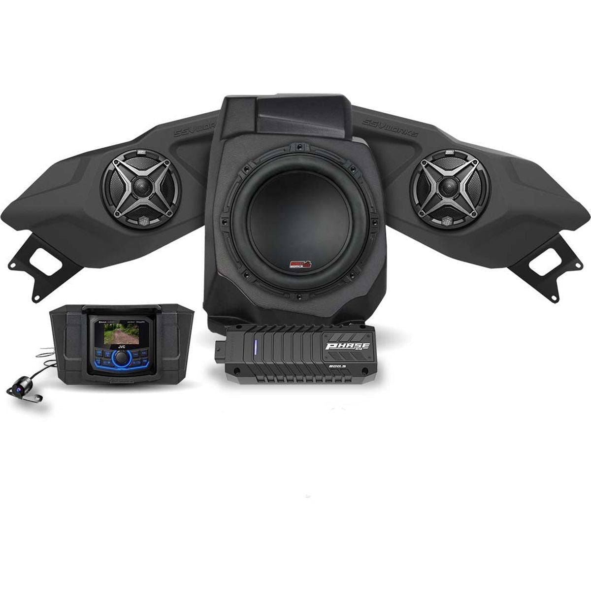 SSV Works, Polaris RZR Pro / Turbo R 3-Speaker Audio System with Head Unit