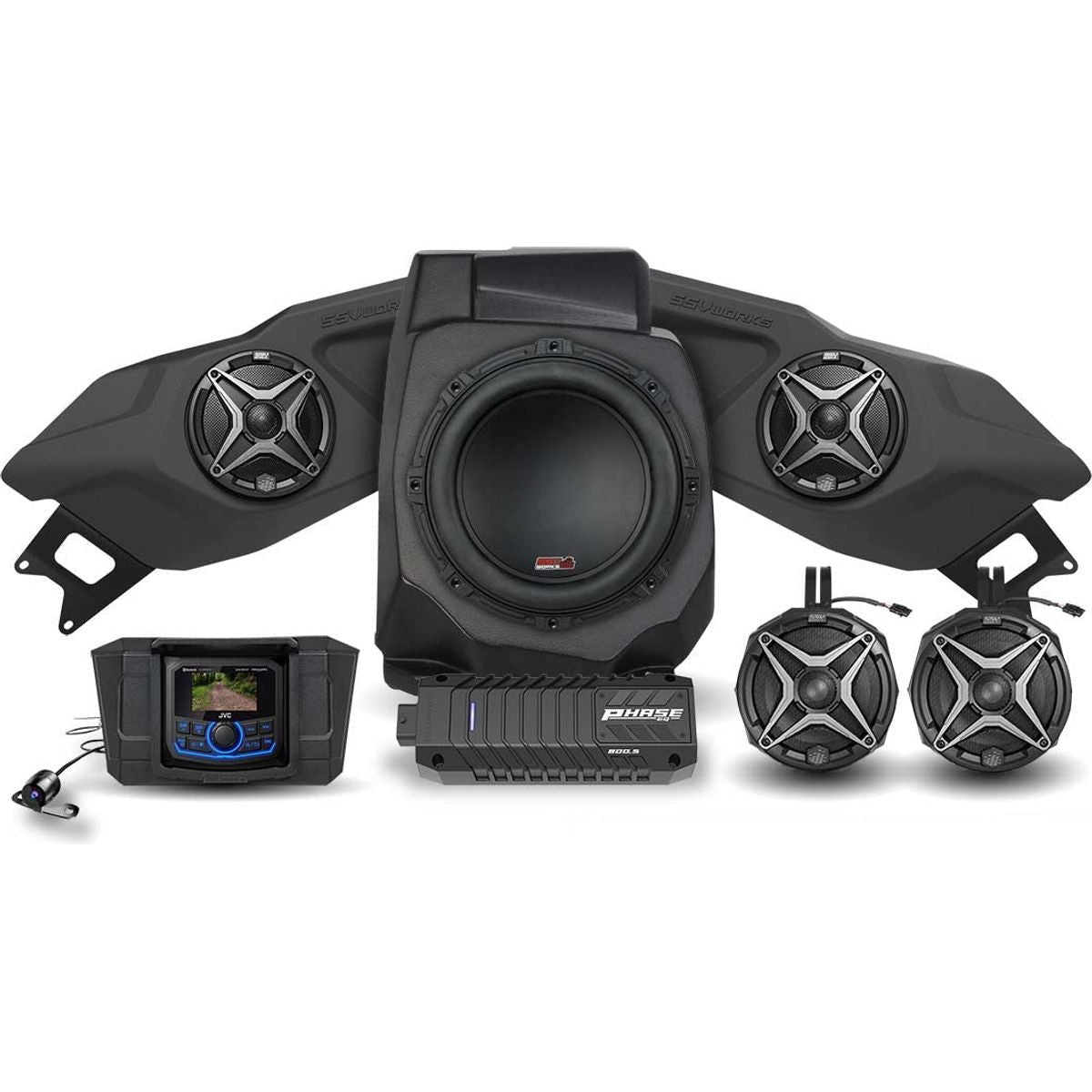 SSV Works, Polaris RZR Pro / Turbo R 5-Speaker Audio System with Head Unit