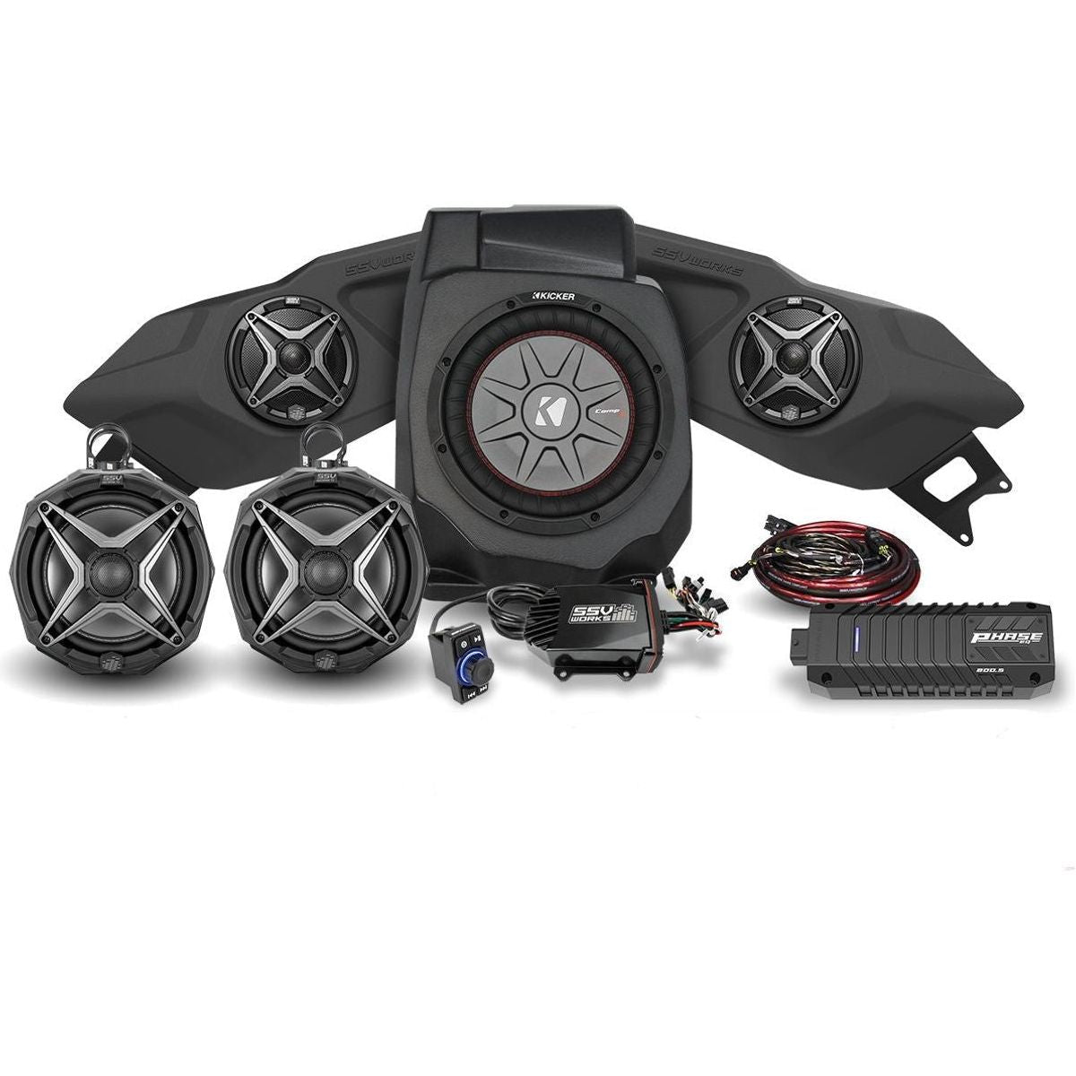 SSV Works, Polaris RZR Pro / Turbo R Phase X 5-Speaker Audio System