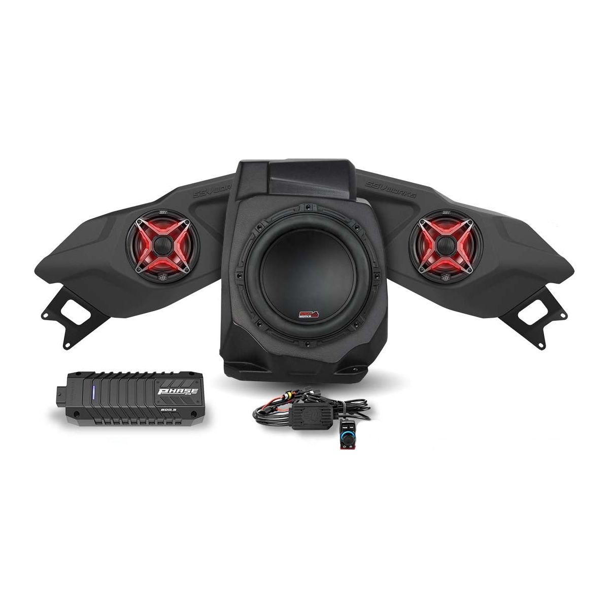 SSV Works, Polaris RZR Pro / Turbo R Ride Command Lighted 3-Speaker System