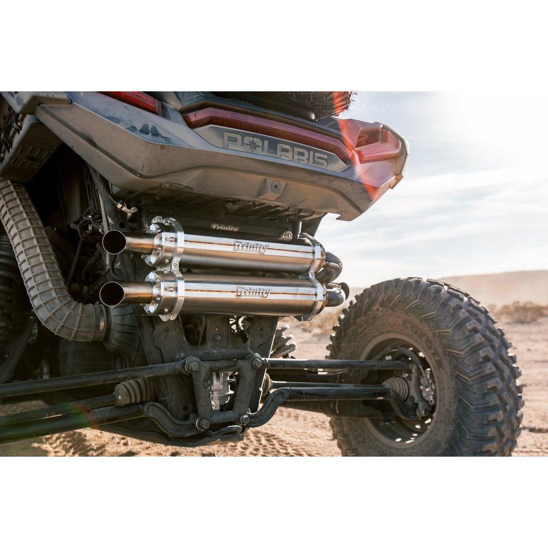 Trinity Racing, Polaris RZR Pro XP / Turbo R Stainless Steel Slip On Exhaust