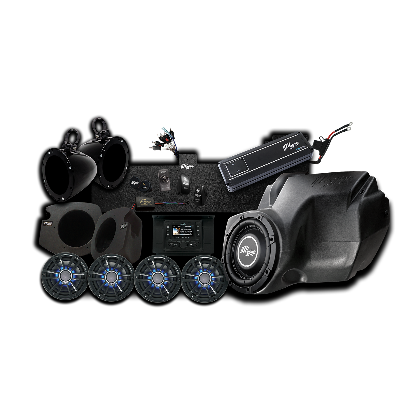 UTV Stereo, Polaris RZR Signature Series Stage 6 Stereo Kit