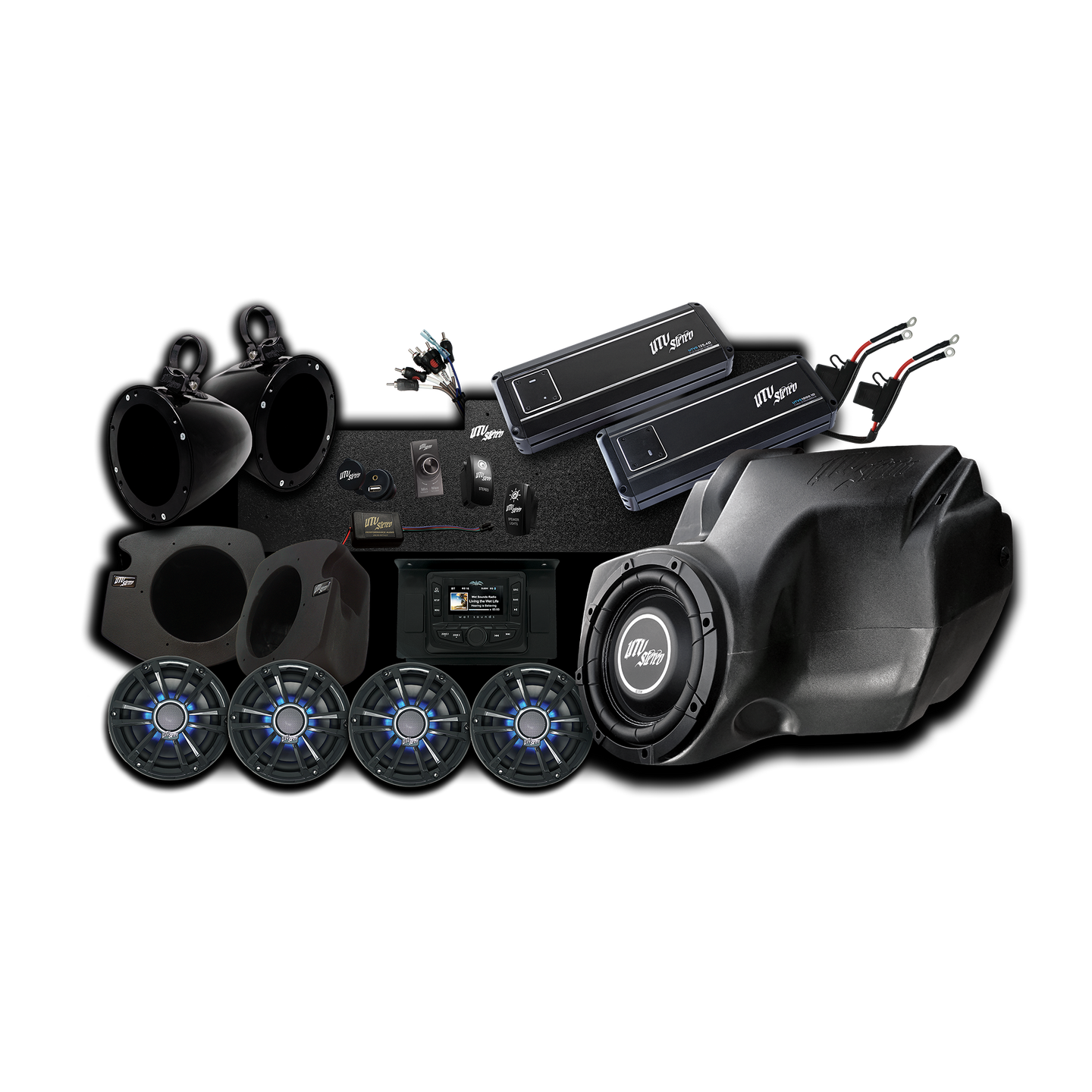 UTV Stereo, Polaris RZR Signature Series Stage 7 Stereo Kit