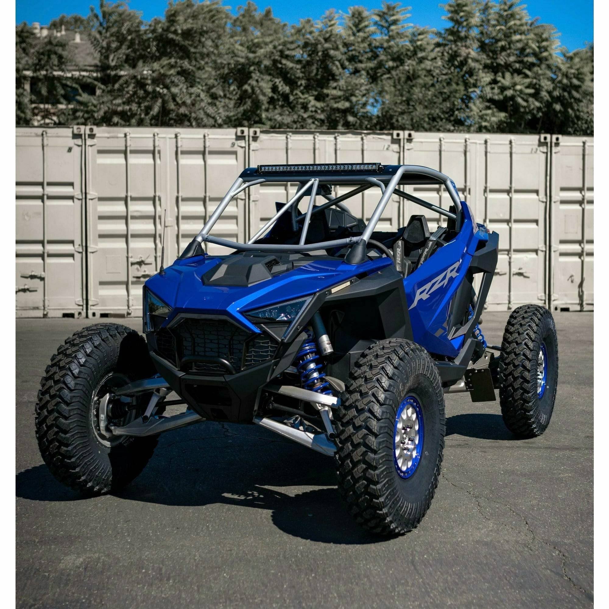 TMW Off-Road, Polaris RZR Turbo R Raw Roll Cage with Roof