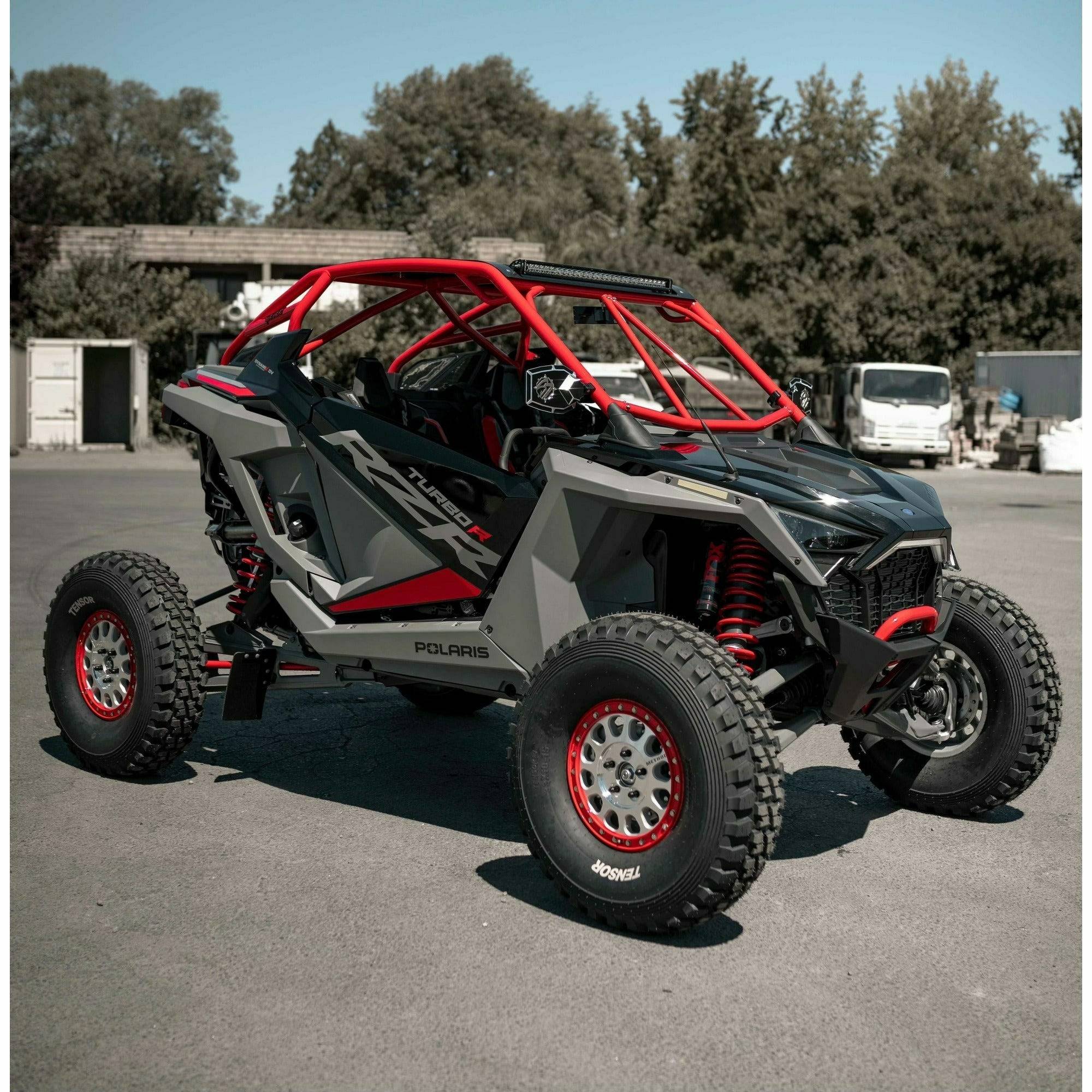 TMW Off-Road, Polaris RZR Turbo R Raw Roll Cage with Roof