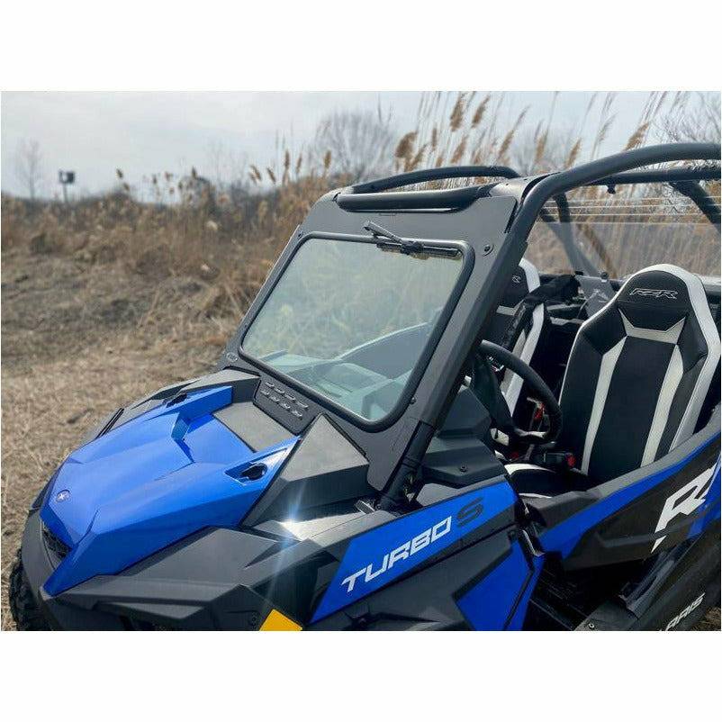 Extreme Metal Products, Polaris RZR Turbo S Glass Front Windshield with Wiper