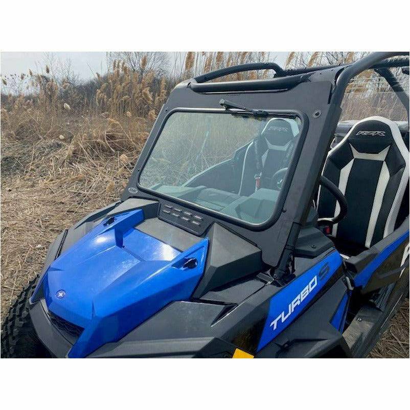 Extreme Metal Products, Polaris RZR Turbo S Glass Front Windshield with Wiper