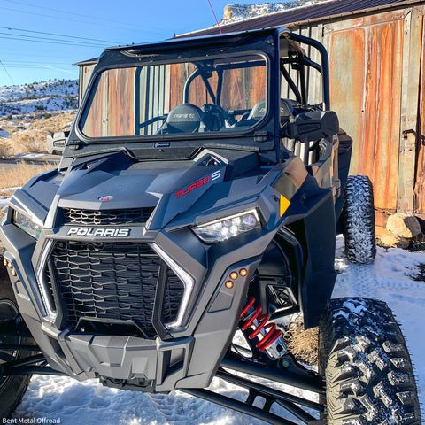 Bent Metal, Polaris RZR Turbo S Vented Glass Front Windshield