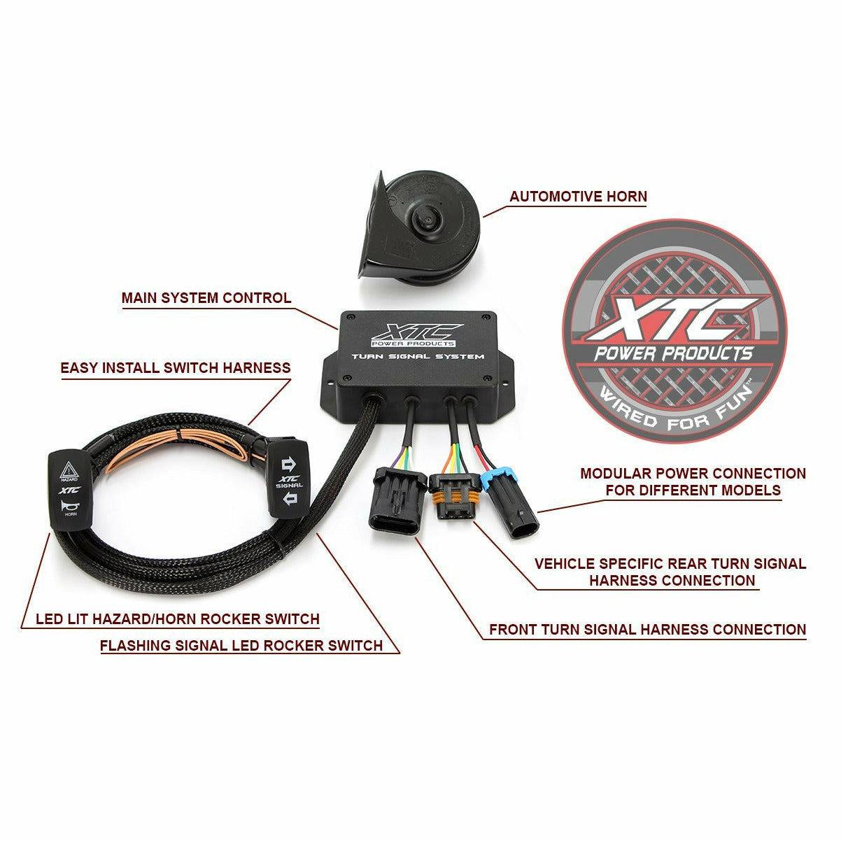 XTC Power Products, Polaris RZR XP 1000 (2014) Plug & Play Turn Signal System with Horn