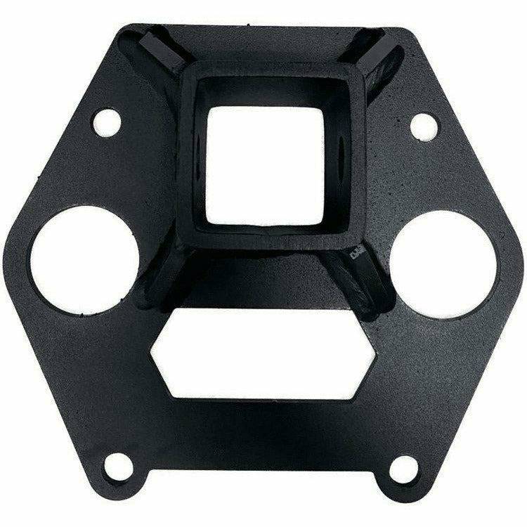 AJK Offroad, Polaris RZR XP Turbo Radius Rod Plate with Hitch Receiver