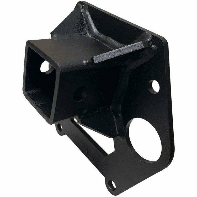 AJK Offroad, Polaris RZR XP Turbo Radius Rod Plate with Hitch Receiver