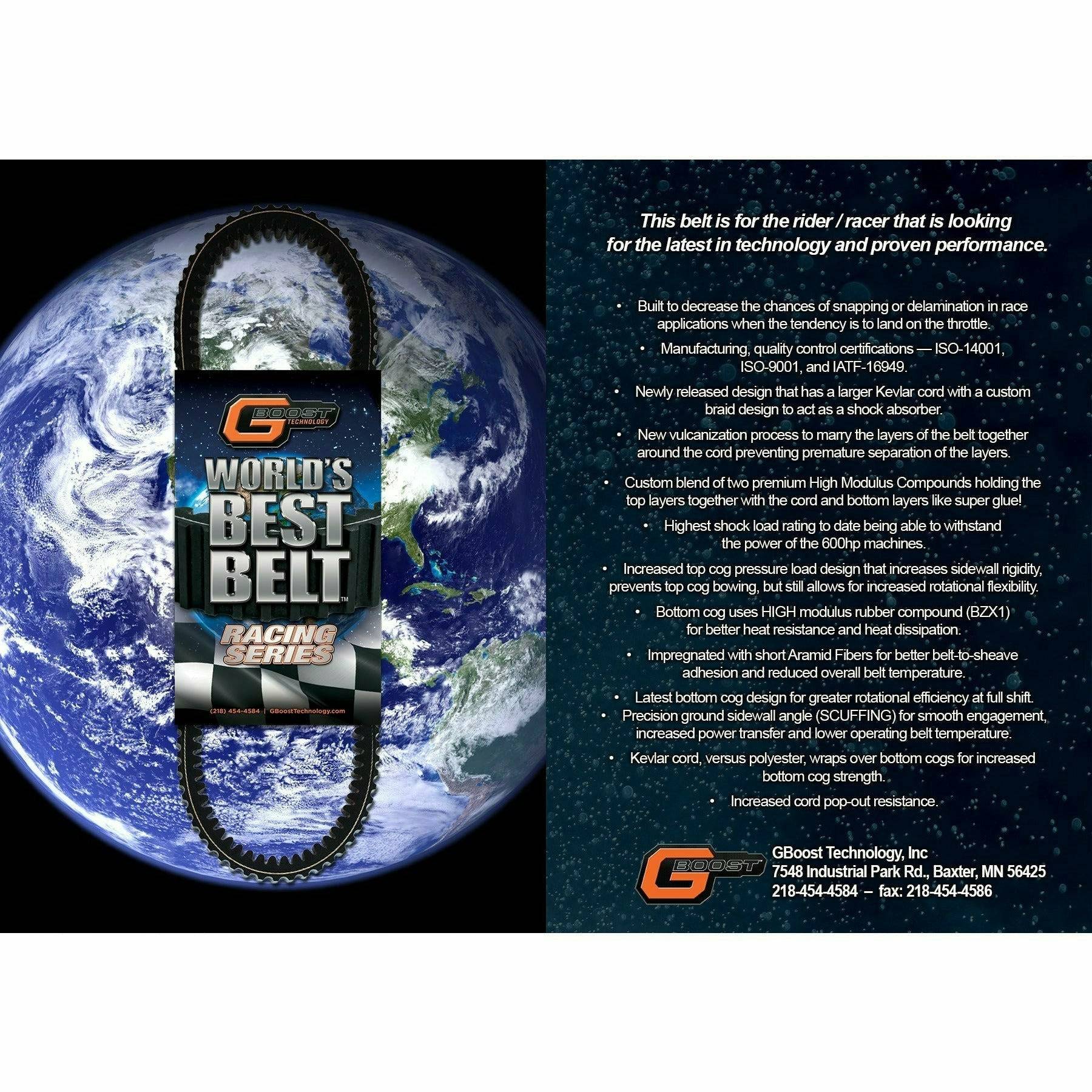 G Boost, Polaris RZR XP Turbo World’s Best Race Series Drive Belt