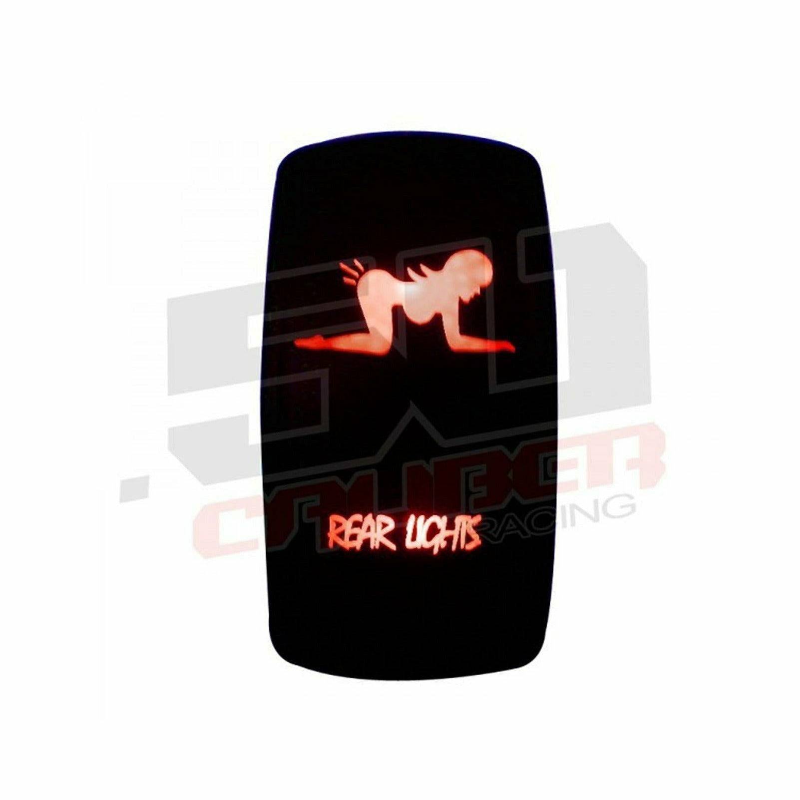 50 Caliber Racing, "Rear Lights" Waterproof Rocker Switch