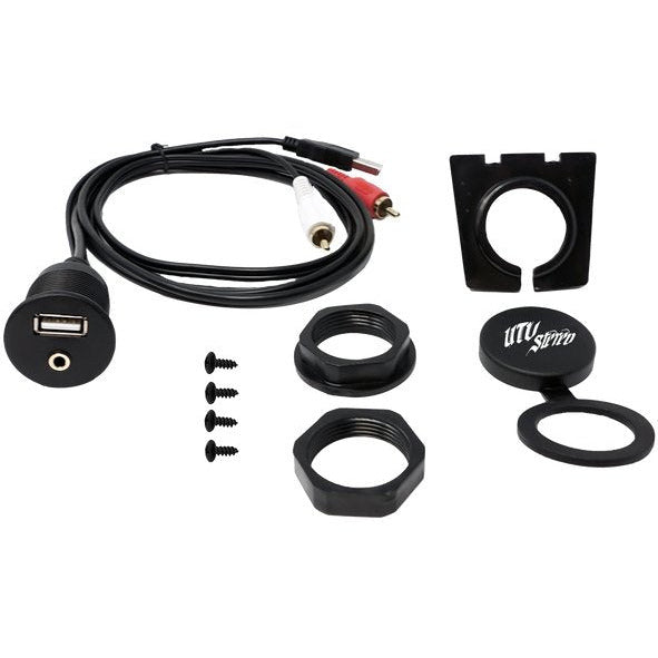 UTV Stereo, USB & Auxiliary Flush Mount Adapter