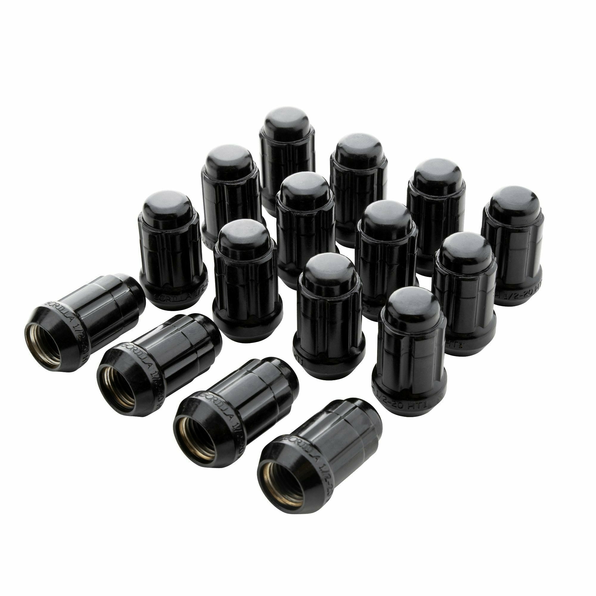 Gorilla Automotive, UTV 5 Lug Nuts Installation Kit M12×1.5 (Black)