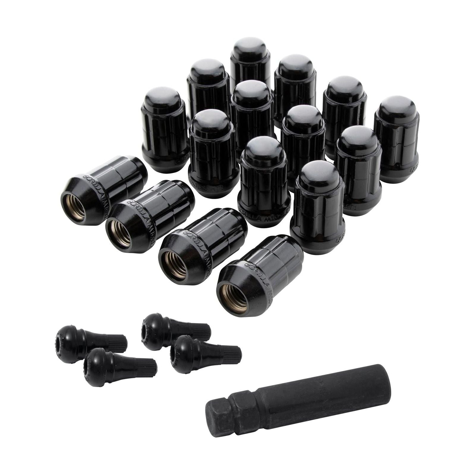 Gorilla Automotive, UTV Lug Nuts Installation Kit M10×1.25 (Black)