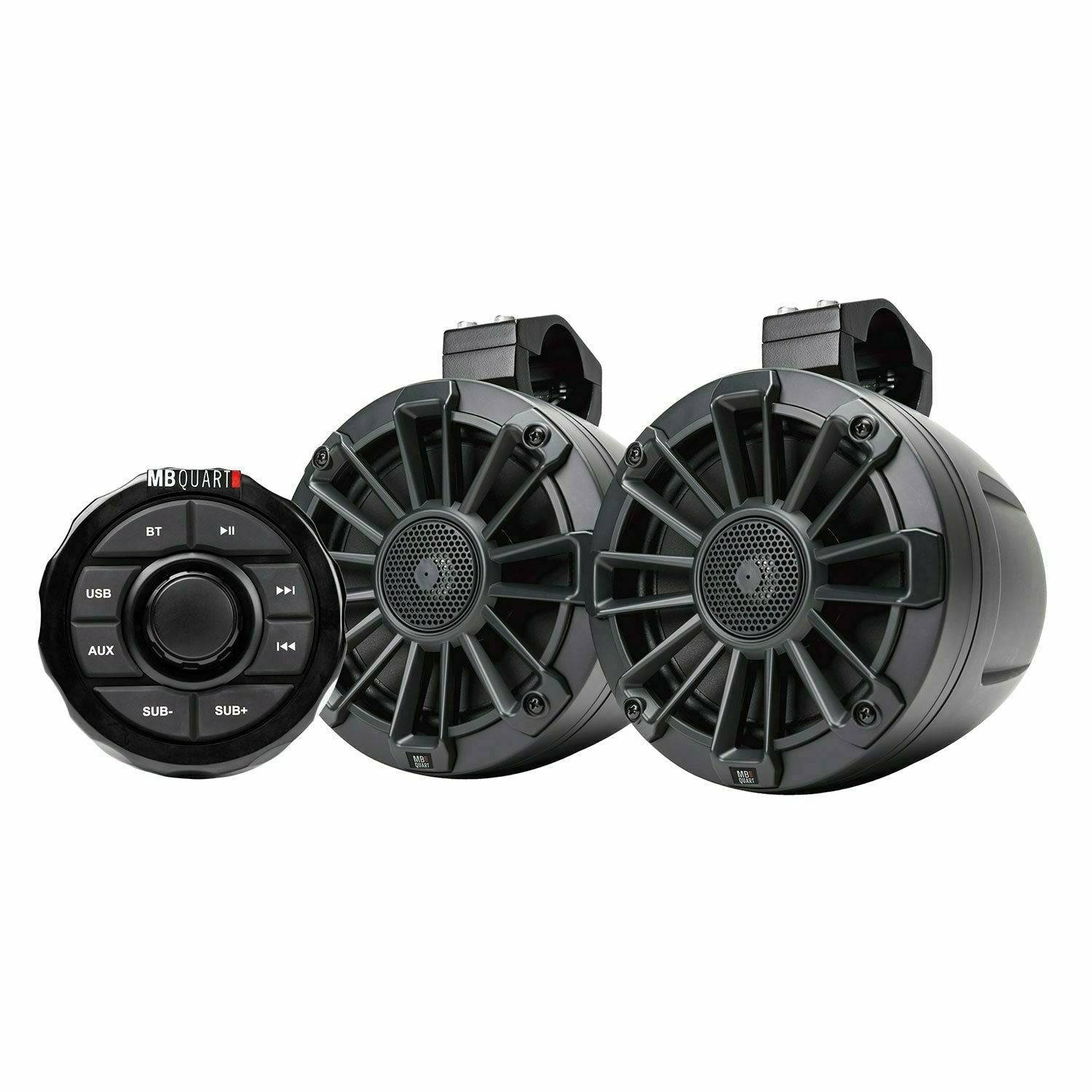 MB Quart, Universal 6.5" Speakers 160 Watt UTV Tuned Audio System