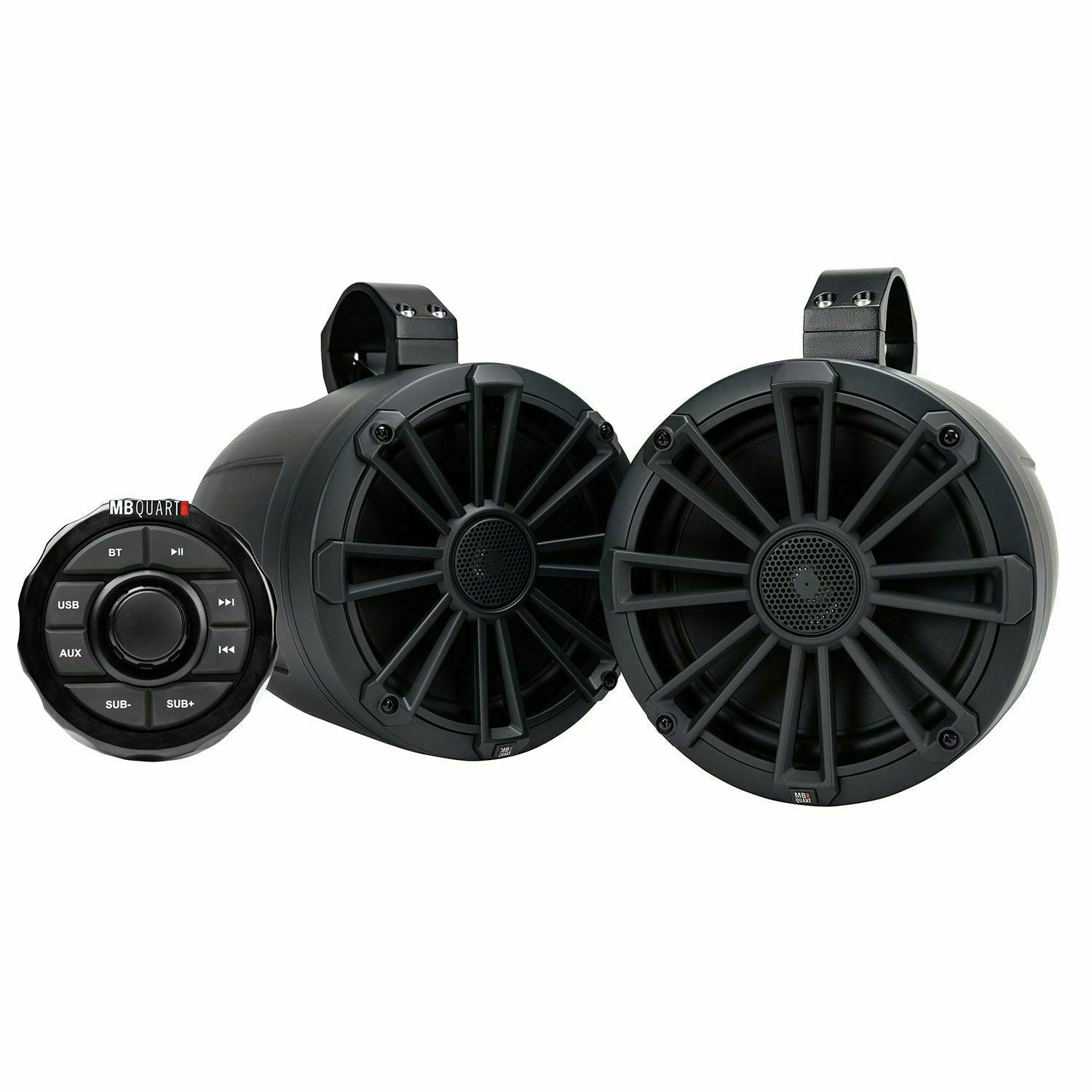 MB Quart, Universal 8" Speakers 160 Watt UTV Tuned Audio System