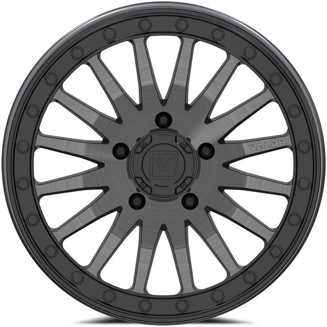 Valor Offroad, V06 Beadlock Wheel (Brushed Gunmetal)